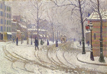 ポール・シニャック SNOW BOULVARD DE CLICHY PARIS Oil Paintings